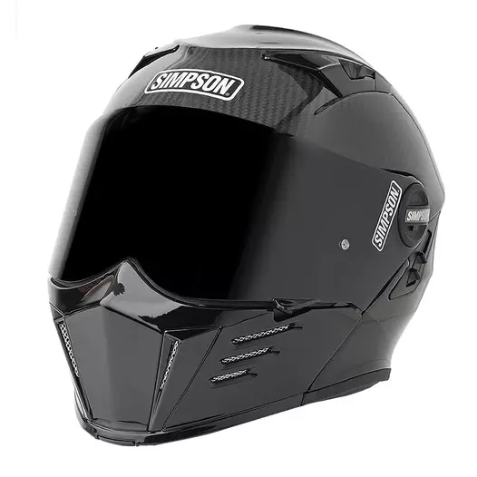 Simpson Darksome Carbon 2206 Modular Мотошлем Black Черный