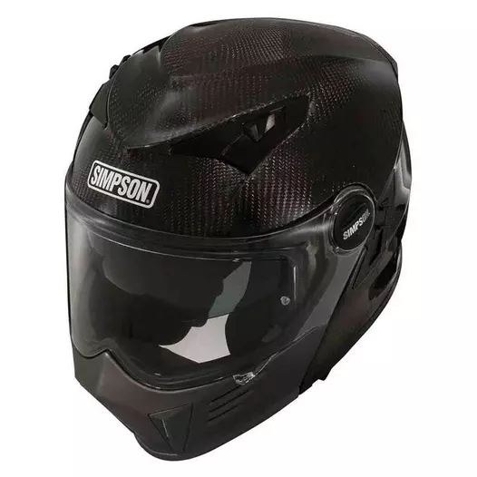 Simpson Darksome Carbon 2206 Modular Мотошлем Black Черный