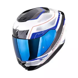 Scorpion Exo 391 Leo Мотошлем White Blue Белый