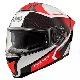 Premier Evoluzione Dk 2 Bm Мотошлем Red Красный (размер: s)