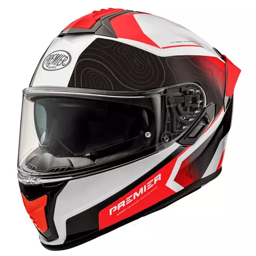 Premier Evoluzione Dk 2 Bm Мотошлем Red Красный (размер: s)