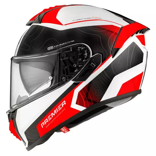 Premier Evoluzione Dk 2 Bm Мотошлем Red Красный