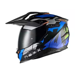 Nexx Y.travl Primal Мотошлем Blue Neon Matt Синий