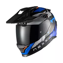 Nexx Y.travl Primal Мотошлем Blue Neon Matt Синий