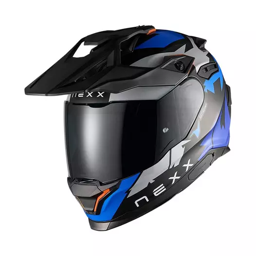 Nexx Y.travl Primal Мотошлем Blue Neon Matt Синий