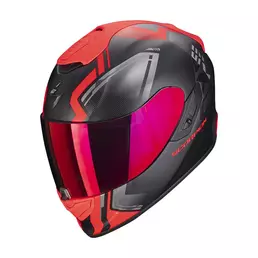 Scorpion Exo 1400 Air Corsa Мотошлем Black Red Красный