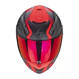 Scorpion Exo 1400 Air Corsa Мотошлем Black Red Красный