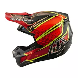 Troy Lee Designs Se5 Carbon Wings Мотошлем Red Красный