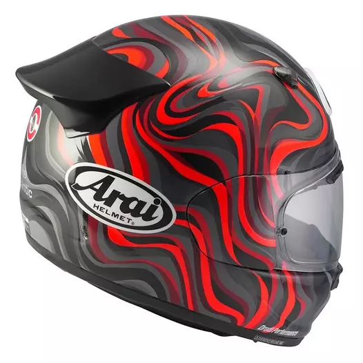Arai Quantic Swirl Мотошлем Red Красный