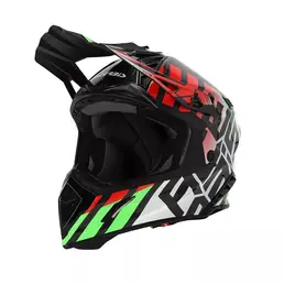 Acerbis Steel Carbon 2206 Мотошлем Green Red Оранжевый