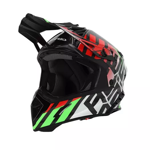 Acerbis Steel Carbon 2206 Мотошлем Green Red Оранжевый (размер: l)