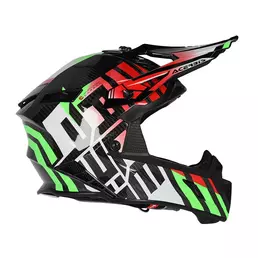 Acerbis Steel Carbon 2206 Мотошлем Green Red Оранжевый