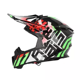 Acerbis Steel Carbon 2206 Мотошлем Green Red Оранжевый