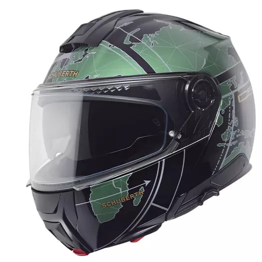 Schuberth C5 Globe Modular Мотошлем Green Зеленый (размер: s)
