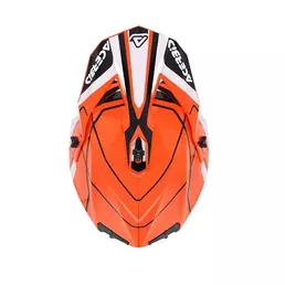 Acerbis Linear 2206 Мотошлем Orange White Оранжевый
