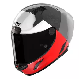 Nolan X-804 Rs Ultra Carbon Blocco Grey Red Красный (размер: xs)