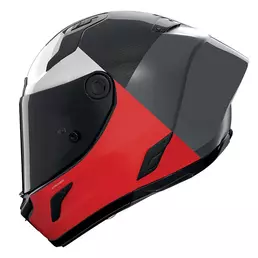 Nolan X-804 Rs Ultra Carbon Blocco Grey Red Красный