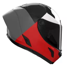 Nolan X-804 Rs Ultra Carbon Blocco Grey Red Красный