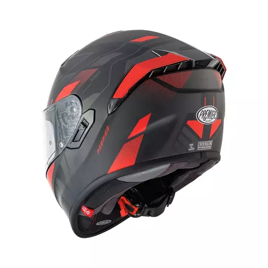 Premier Evoluzione Pr 92 Bm Мотошлем Black Red Красный