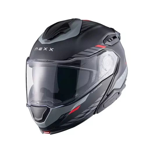 Nexx X.lifetour Globe Мотошлем Black Red Matt Красный