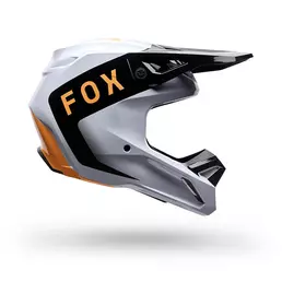 Fox V1 Noble Мотошлем Black White Белый