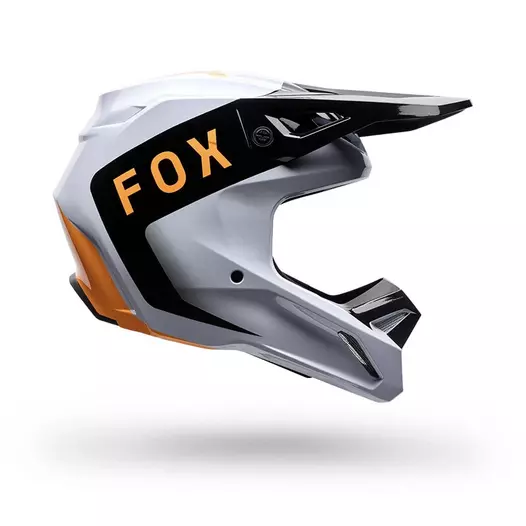 Fox V1 Noble Мотошлем Black White Белый