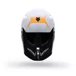 Fox V1 Noble Мотошлем Black White Белый