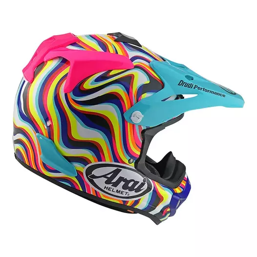 Arai Mx-v Evo Stream Мотошлем Pink Розовый