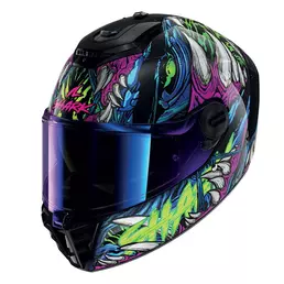 Shark Spartan Rs Shaytan Мотошлем Green Purple Фиолетовый