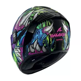 Shark Spartan Rs Shaytan Мотошлем Green Purple Фиолетовый