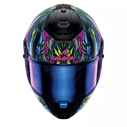Shark Spartan Rs Shaytan Мотошлем Green Purple Фиолетовый