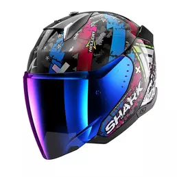 Shark Skwal I3 Jet Hellcat Мотошлем Chromo Blue Синий