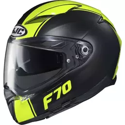 Hjc F70 Mago Мотошлем Black Yellow Желтый