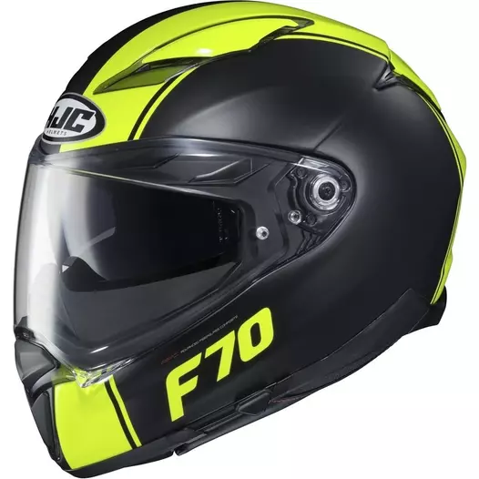 Hjc F70 Mago Мотошлем Black Yellow Желтый (размер: s)