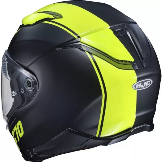 Hjc F70 Mago Мотошлем Black Yellow Желтый