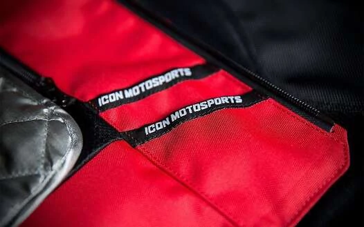 Icon Konflict мотокуртка красная