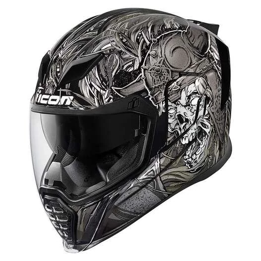 Icon Airflite Krom мотошлем серебряный