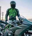 Icon Hypersport Prime Hero мотокуртка зеленая