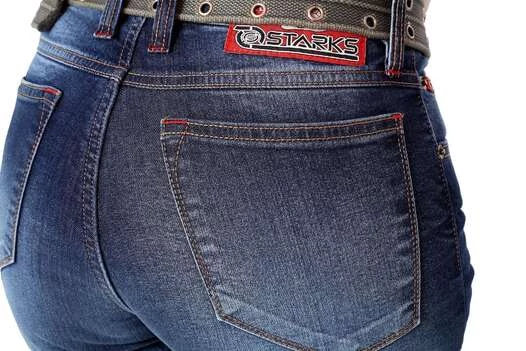 Starks Lady Snake Stretch мотоджинсы женские синие (размер: 30)