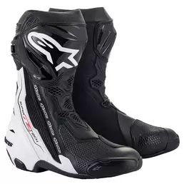 Alpinestars Supertech R мотоботинки Black White Белый