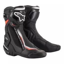 Alpinestars Smx Plus V2 мотоботинки Black White Red Красный