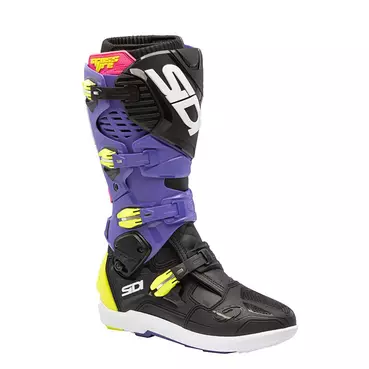 Sidi Crossfire 3 Srs мотоботинки Purple Black Yellow Фиолетовый