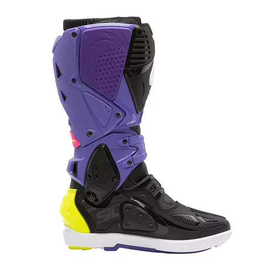 Sidi Crossfire 3 Srs мотоботинки Purple Black Yellow Фиолетовый