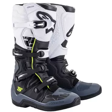 Alpinestars Tech 5 мотоботинки Black Grey White Белый
