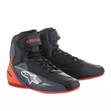 Alpinestars Faster 3 мотоботы Black Grey Red Fluo Красный