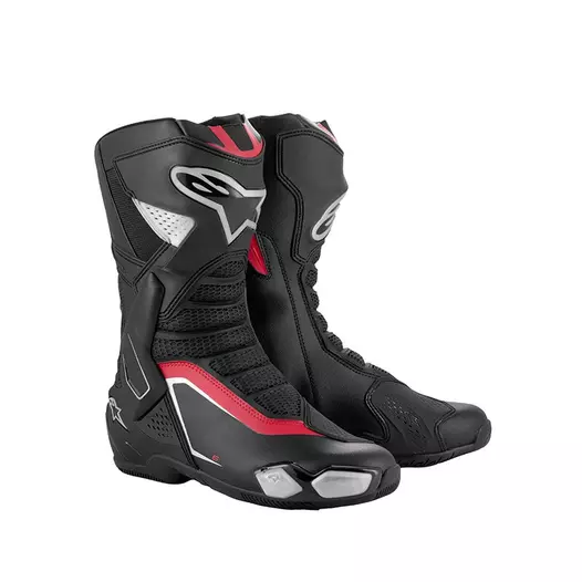 Alpinestars Smx-6 V3 мотоботинки Silver Red Красный (размер: 49)