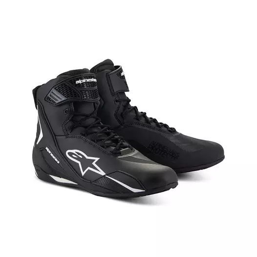 Alpinestars Faster 4 мотоботы Black White Белый (размер: 10,5)