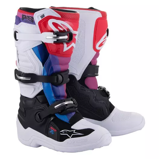Alpinestars Tech 7s Kid мотоботинки White Rainbow Белый (размер: 3)