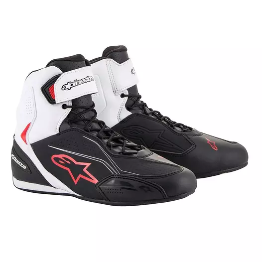 Alpinestars Faster 3 мотоботы Black White Red Красный (размер: 9.5)