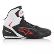 Alpinestars Faster 3 мотоботы Black White Red Красный